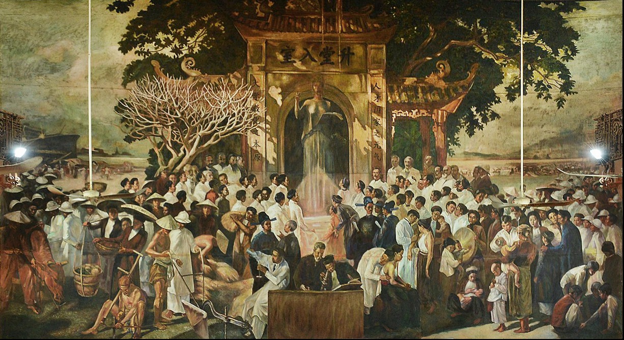Tác phẩm hội họa của Victor Tardieu tại Đại học Đông Dương