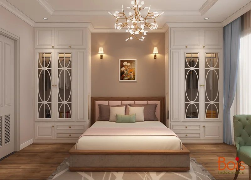 Thiết kế phòng ngủ 2 — góc nhìn 3.